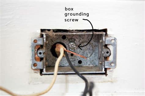 how to ground romex to a metal box|adding grounding to old electrical.